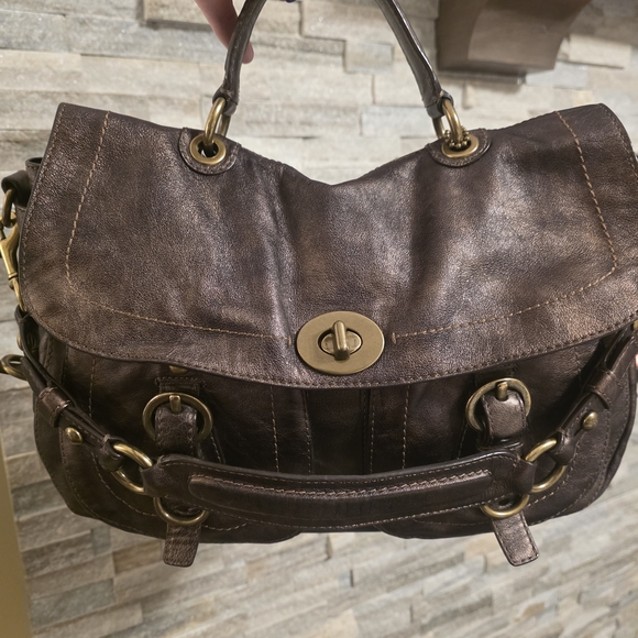 Coach Legacy GARCIA Top Handle Bronze Vecchetta Leather - Picture 2 of 7